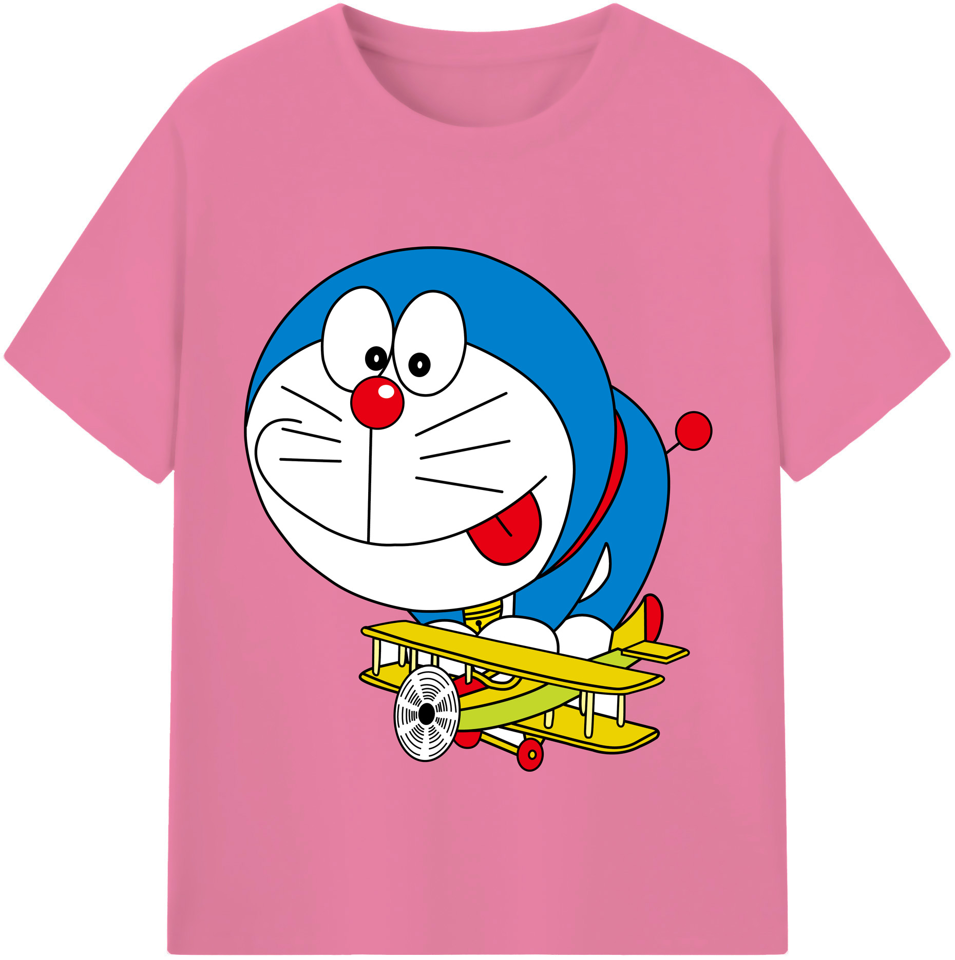 （画像用） ドラえもん Doraemon 綿100％半袖Tシャツ（フロントプリント）
